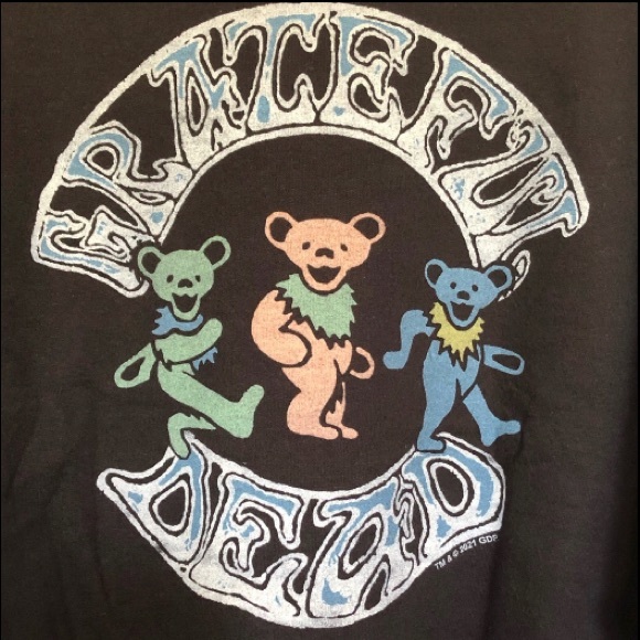 Grateful Dead Dancing Bear Junk Food Sweatshirt - Picture 3 of 3